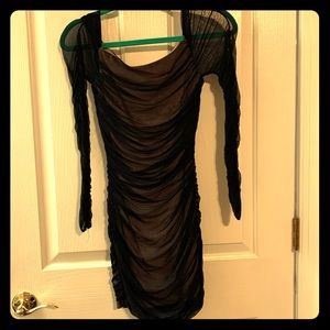 Bebe mesh little black dress - worn twice